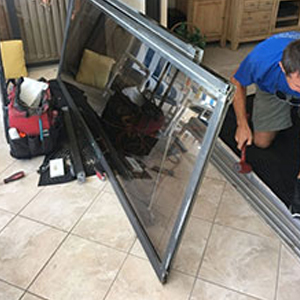 sliding glass door frame repair Sarasota Springs